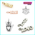 Alliage sur mesure en gros pas cher amour maman collier en argent pendentif